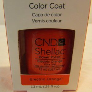CND Shellac Brand Color Coat “Electric Orange” .25 oz